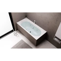Poreamme Interia Viva Highline Hydro-Air, 1750x800x470mm, 235l, kulmikas, valkoinen