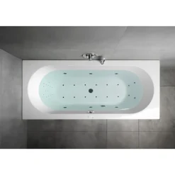 Poreamme Interia Viva Highline Hydro-Air, 1750x800x470mm, 235l, kulmikas, valkoinen