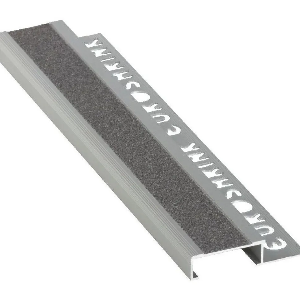 Porraslistan päätypala Euroshrink alumiini f-299a, 12mm, mattahopea