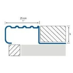 Porraslistan päätypala Euroshrink rst f-248s, 12.5mm, eri värejä