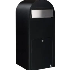 Postilaatikko Bobi Jumbo 80x32x35 cm musta RAL9005 rst-luukku