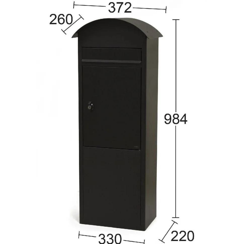 Postilaatikko Habo 9445b musta