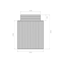 PremiumPuucee-paketti VOL1.1. 1.5m², sis. Miljöökoriste Puucee ja Biolan Kompostikäymälä Eco