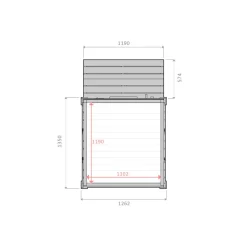 PremiumPuucee-paketti VOL1.1. 1.5m², sis. Miljöökoriste Puucee ja Biolan Kompostikäymälä Eco