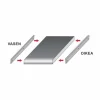 Päätylista Grip 1R/R75 30mm työtasolle vasen 600mm