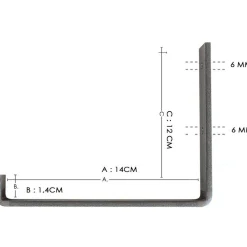Puinen seinähylly Linento Furniture LAM007, leveys 40cm, tummanruskea