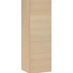 Puolikorkea pyykkikaappi Temal, 123.4x43cm, hyllyillä ja korilla, eri vaihtoehtoja