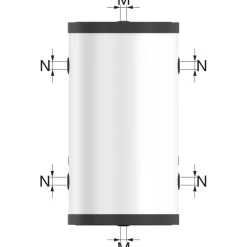Puskurivaraaja Flamco Flextherm PS-H+ 50, teräs, 10bar