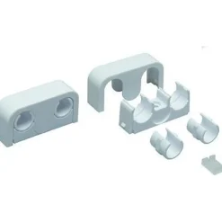 Putkikannake Uponor 16 - 20 mm 2 putkelle k/k 40 valkoinen