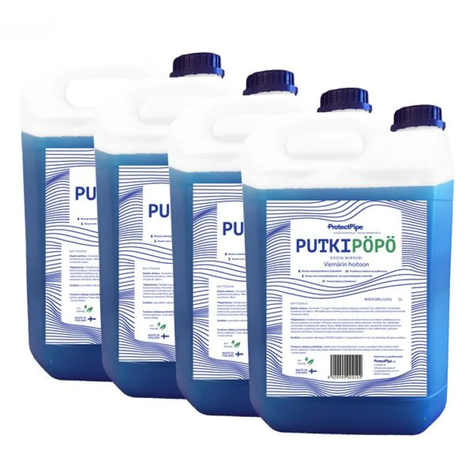 Putkipöpö Kodin Mikrobi, biologinen viemärinhoitoaine 4x5l