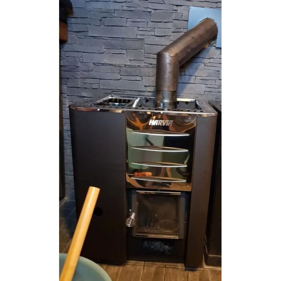 Puukiuas Harvia 20 Pro LS 8-20 m³ vesisäiliö vasemmalla
