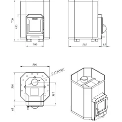 Puukiuas Stoveman 16 8-16 m³