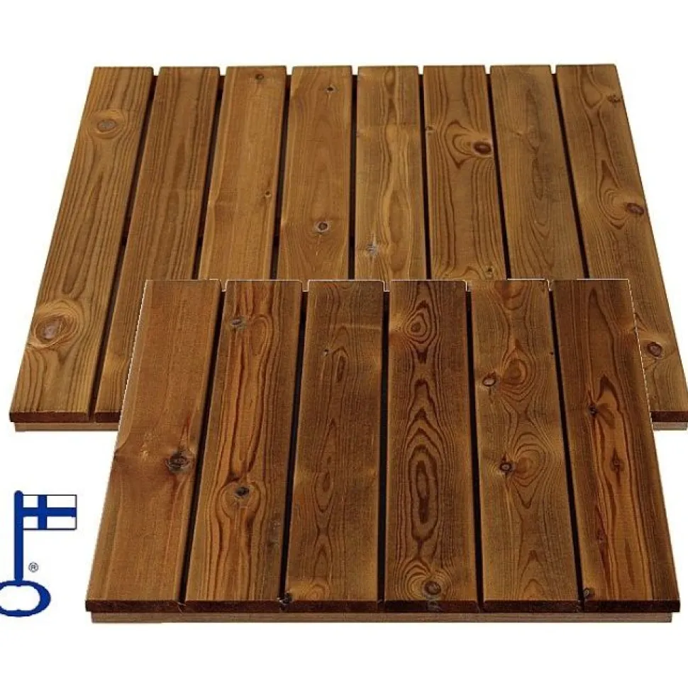 Puulaatta L2160R 600x600x21 mm ruskea