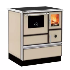 Puuliesi SVT Alfa 70 LUX lasiovella, 6,3 kW, 65 m2, hormilähtö vasemmalla