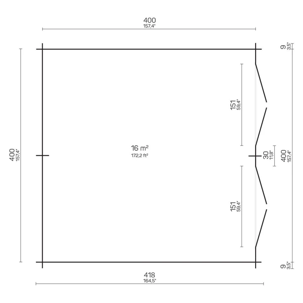 Puuliiteri Tene Tobias, 16m²