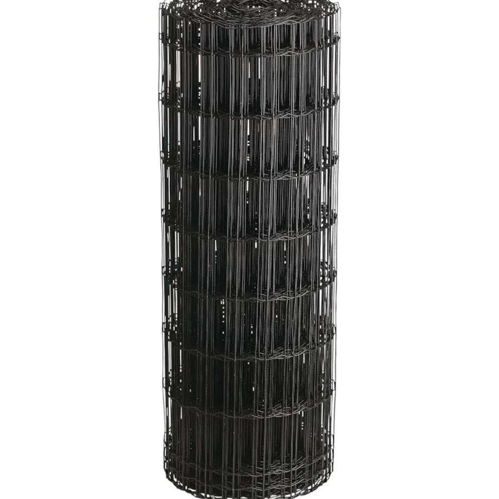 Puutarha-aita Hortus 5x10cm 1x25m 0% PVC musta