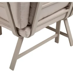 Puutarhakalustesetti Home4You UPLAND pöytä ja kulmasohva, beige
