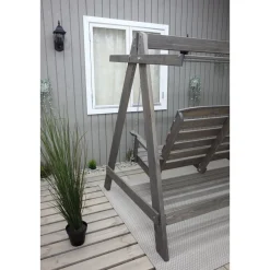 Puutarhakeinu katoksella Baltic Garden Pelle 165cm harmaa