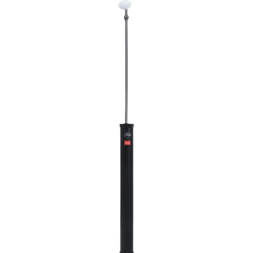 Puutarhan aurinkovoimasuihku musta 215 cm 8 l