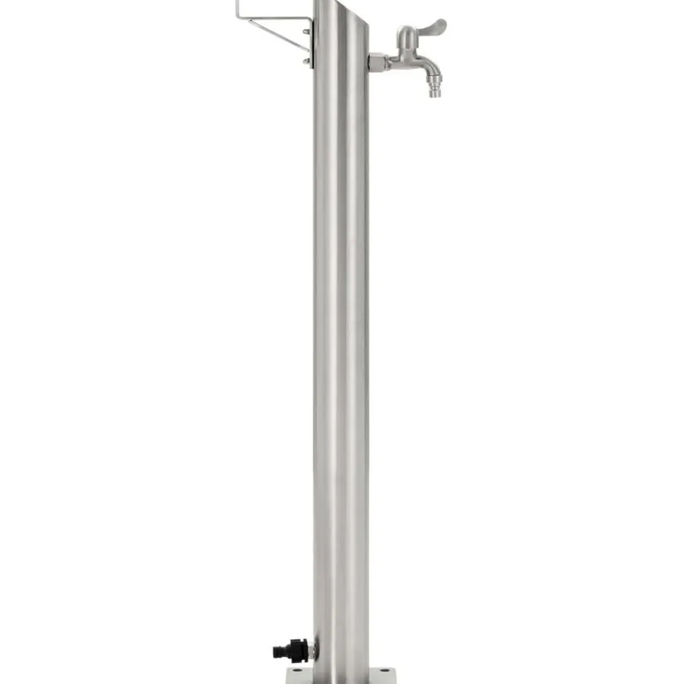 Puutarhan hanapylväs pyöreä ruostumaton teräs 95 cm