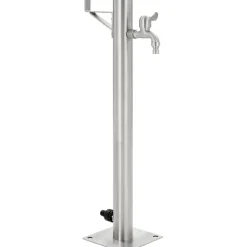 Puutarhan hanapylväs pyöreä ruostumaton teräs 65 cm