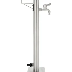 Puutarhan hanapylväs pyöreä ruostumaton teräs 65 cm