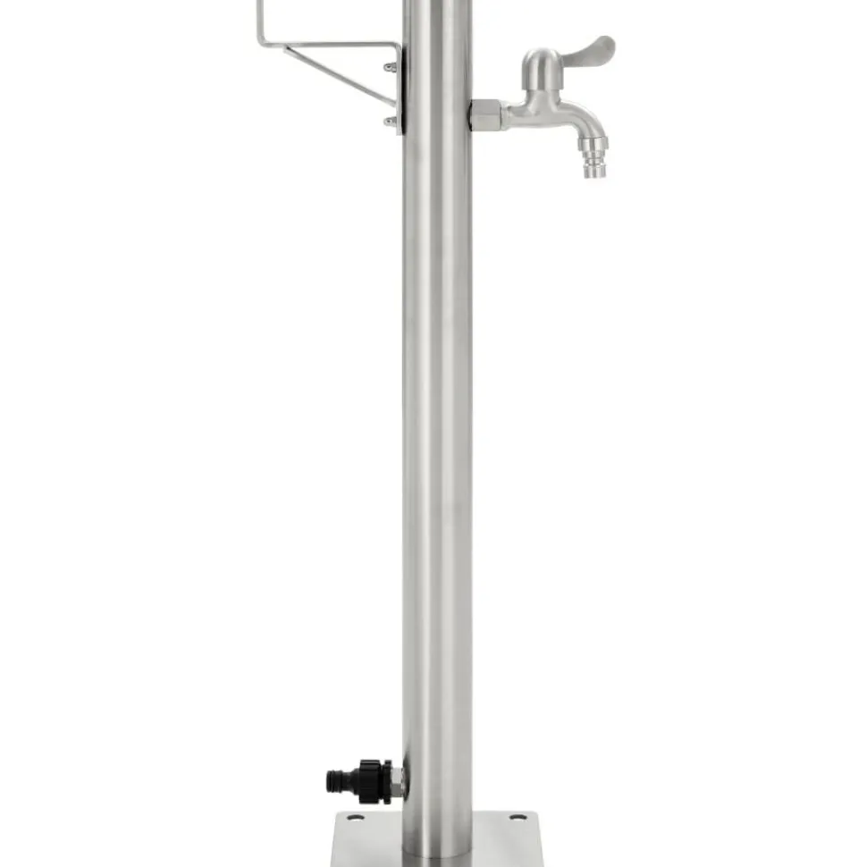 Puutarhan hanapylväs pyöreä ruostumaton teräs 65 cm
