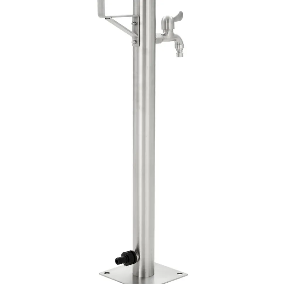 Puutarhan hanapylväs pyöreä ruostumaton teräs 65 cm