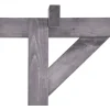 Puutarhan pergola harmaa 200x40x205 cm kyllästetty mänty