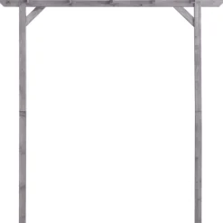 Puutarhan pergola harmaa 200x40x205 cm kyllästetty mänty