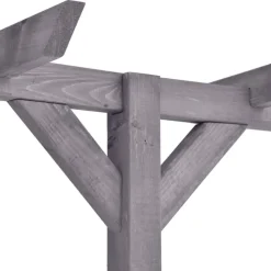 Puutarhan pergola harmaa 400x40x205 cm kyllästetty mänty
