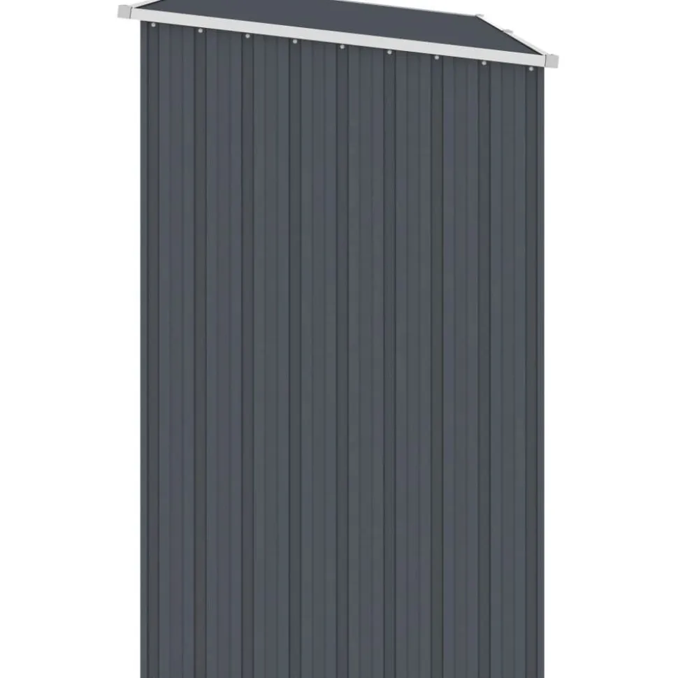 Puutarhan polttopuuvaja antrasiitti 245x98x159cm galv. teräs