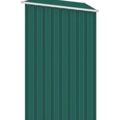 Puutarhan polttopuuvaja vihreä 245x98x159cm galvanoitu teräs