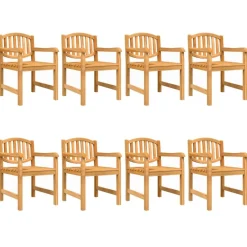 Puutarhan ruokailuryhmä 9-osainen täysi tiikki (57936)