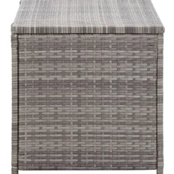 Puutarhan säilytyslaatikko polyrottinki 100x50x50 cm harmaa