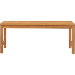 Puutarhapenkki 114 cm täysi tiikki (16626)