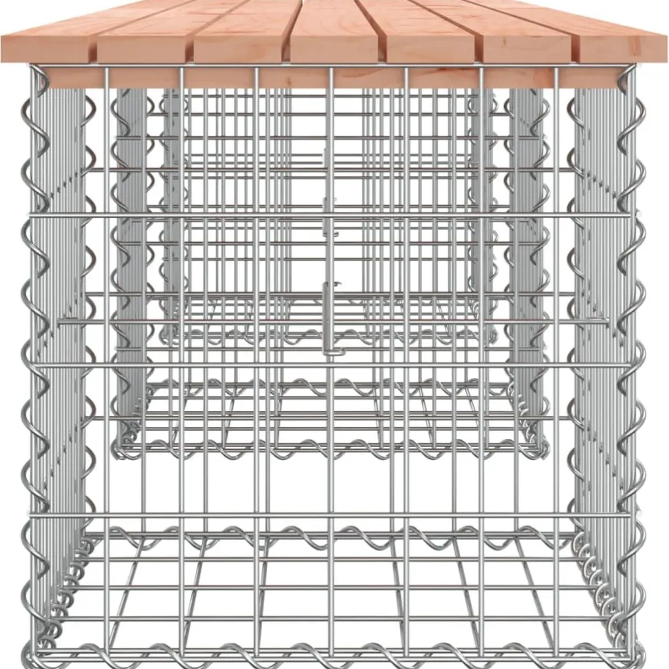 Puutarhapenkki kivikorilla 203x44x42 cm, douglaskuusi