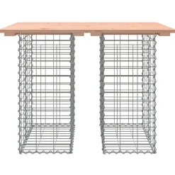 Puutarhapenkki kivikorilla 100x70x72 cm, douglaskuusi