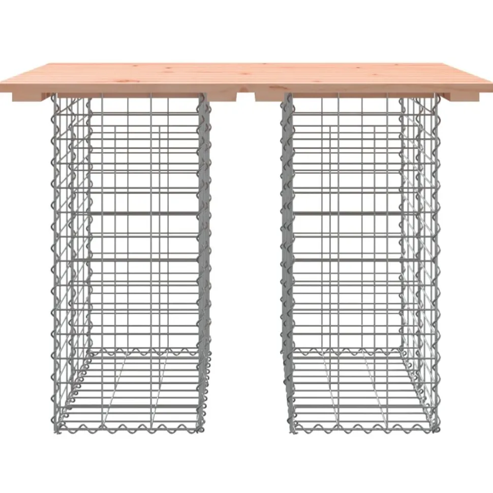 Puutarhapenkki kivikorilla 100x70x72 cm, douglaskuusi