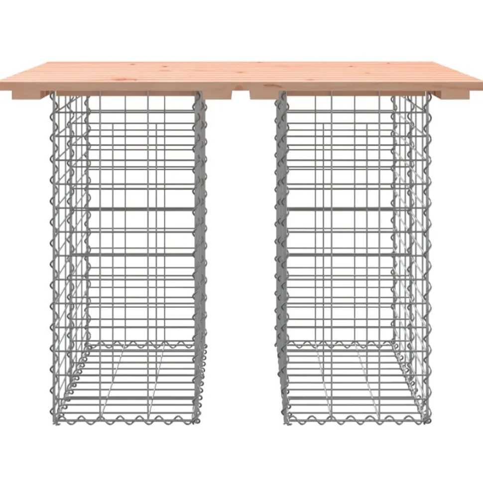 Puutarhapenkki kivikorilla 100x70x72 cm, douglaskuusi