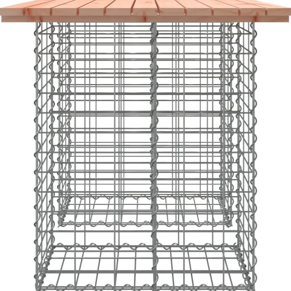 Puutarhapenkki kivikorilla 100x70x72 cm, douglaskuusi