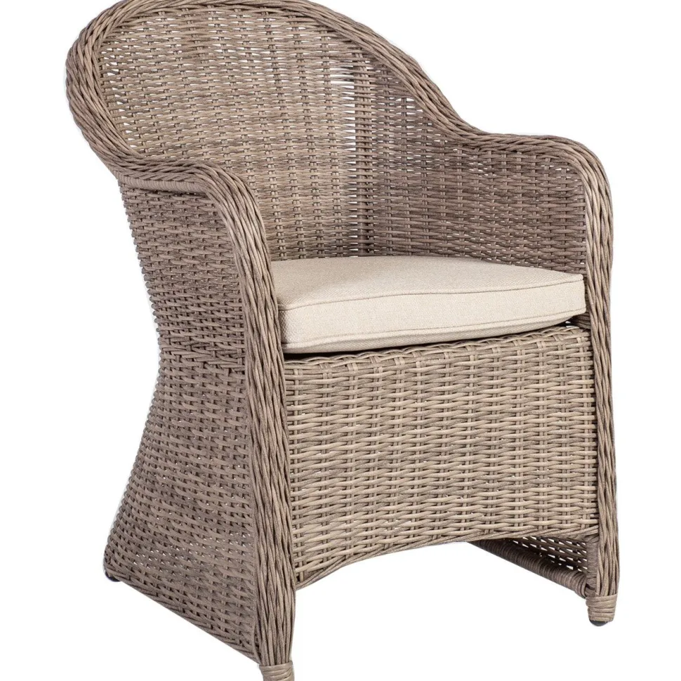 Puutarharyhmä Home4You TOSCANA, 6 tuolia, beige