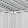 Puutarhavaja metalli 190x124x181cm harmaa 2m2