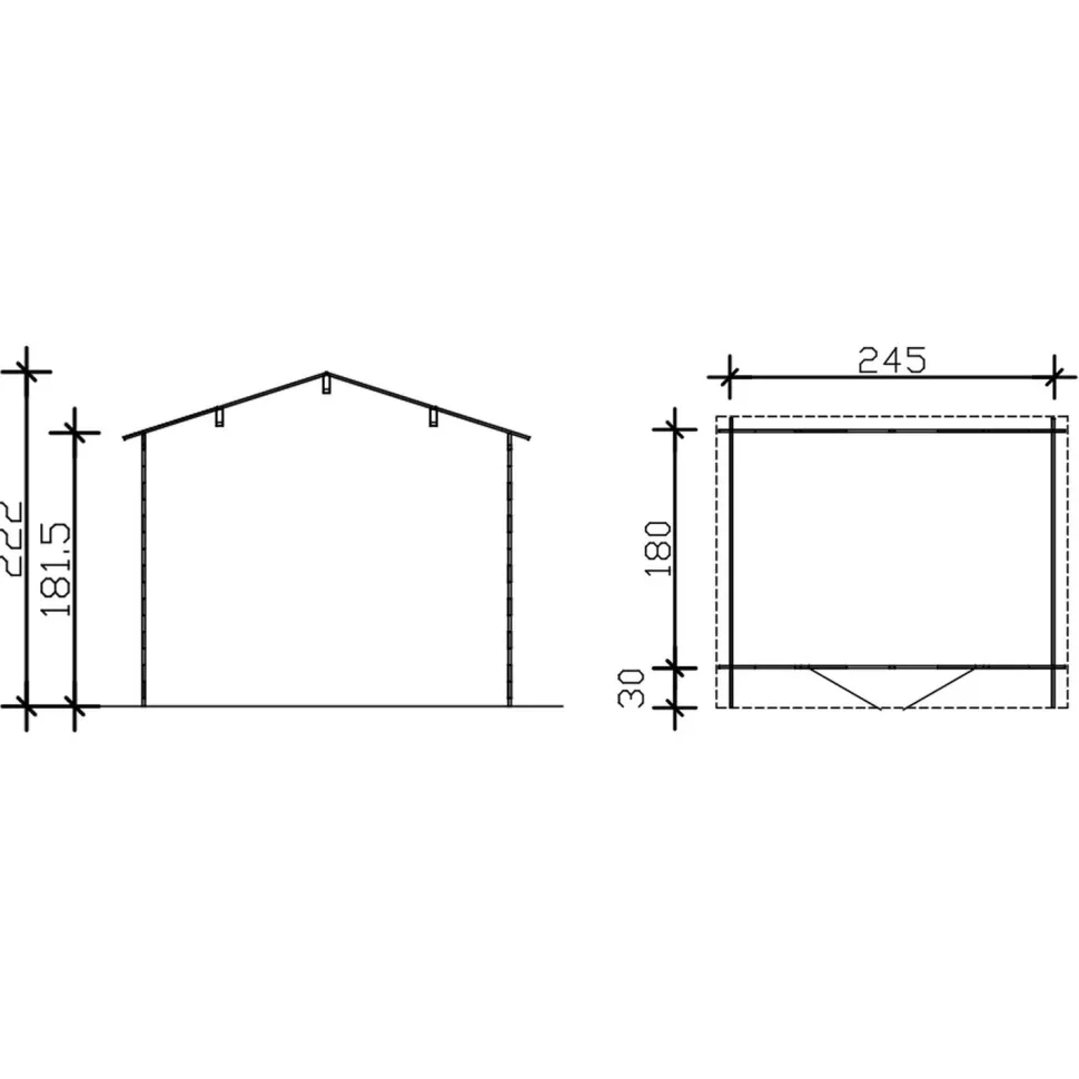 Puutarhavaja Skan Holz Alpha 4,4 m²