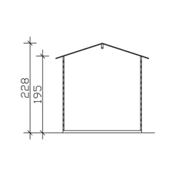 Puutarhavaja Skan Holz Samos 4 m²