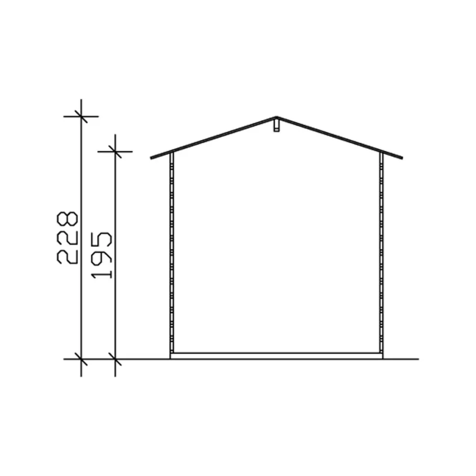 Puutarhavaja Skan Holz Samos 4 m²