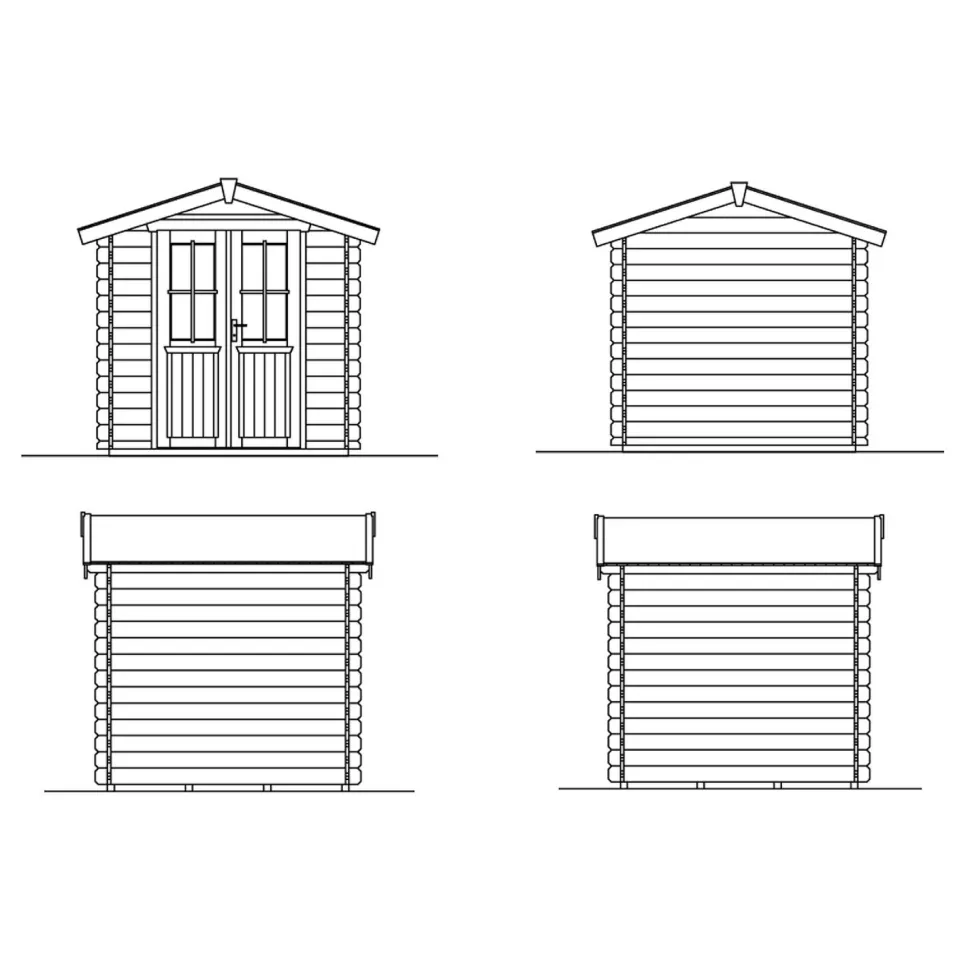 Puutarhavaja Skan Holz Samos 4 m²