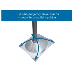 Pylväslaituri Savorak Suorapääty 10m irto-osina