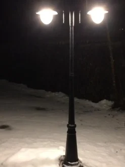 Pylväsvalaisin Kartano PKT-2U 2200 mm 2-osainen musta