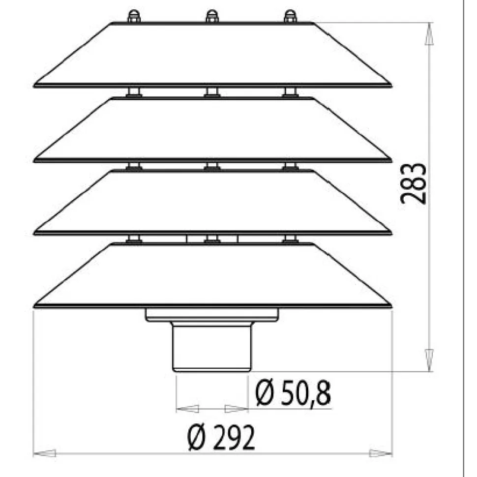 Pylväsvalaisin Käpy AT101ALAP Ø 292x283 mm antiikkipronssi